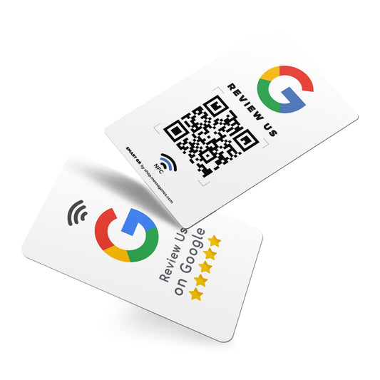 White Review Card for Google Business