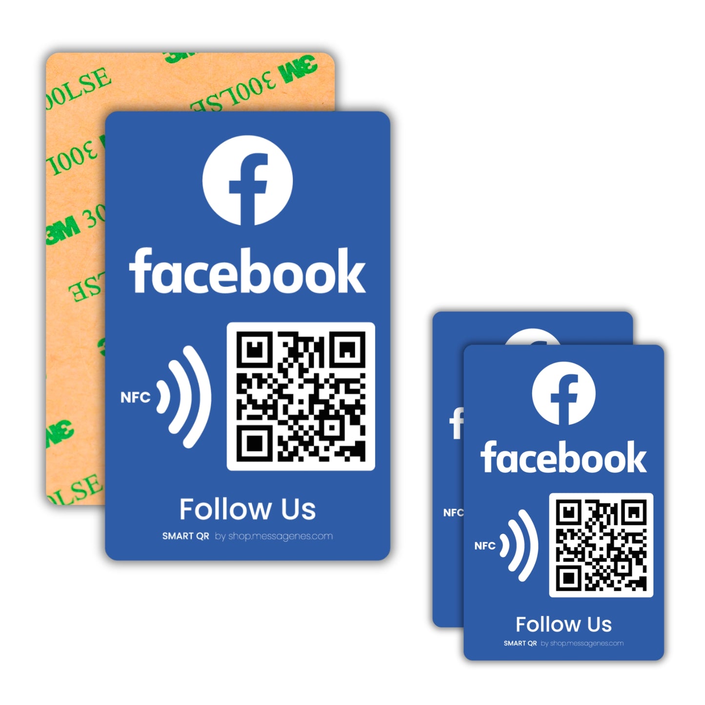 Pegatinas Facebook para Conseguir Likes y Seguidores con QR y NFC