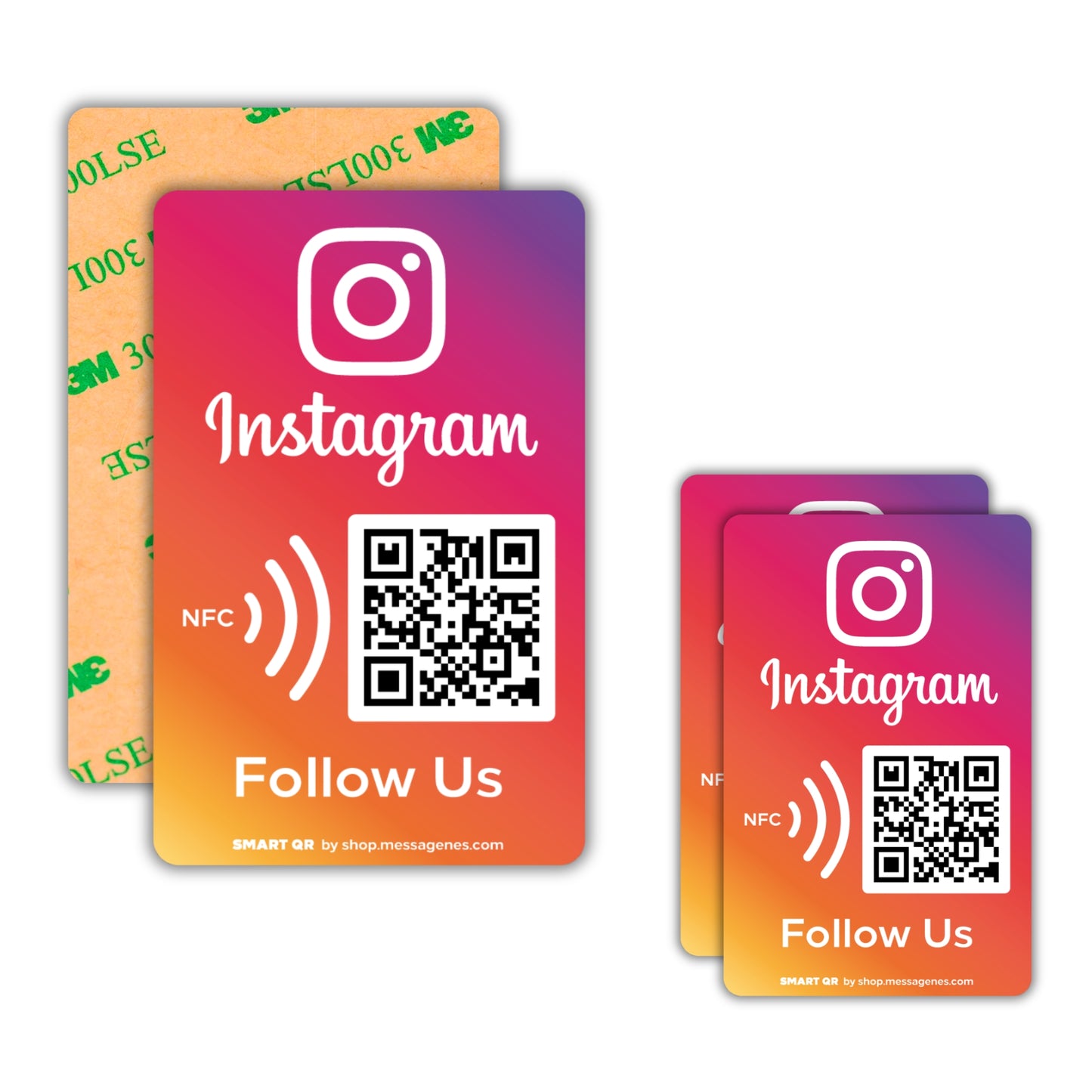 Pegatinas Instagram para Conseguir Seguidores y Likes con QR y NFC