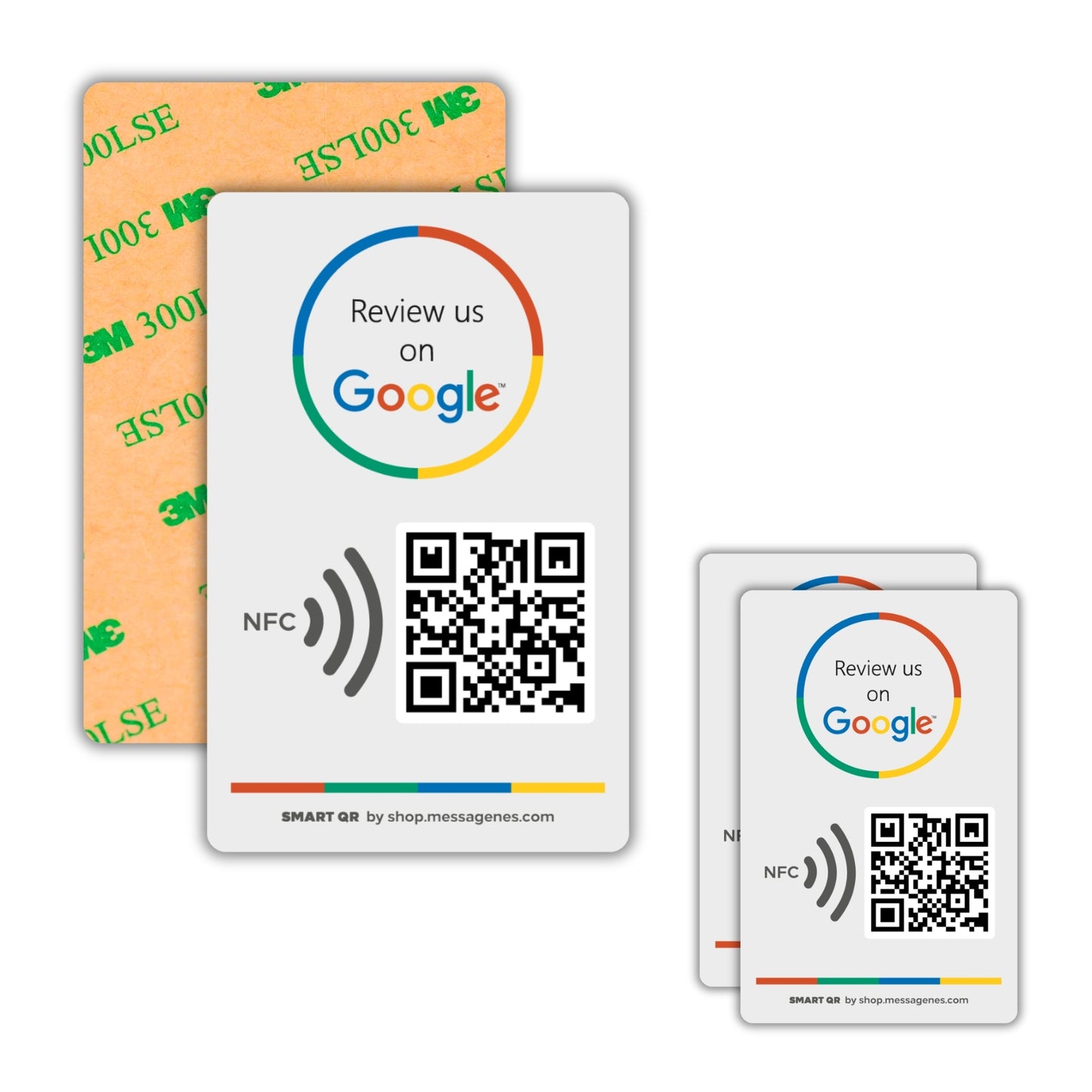 Pegatina Gris para conseguir reseñas en Google Maps