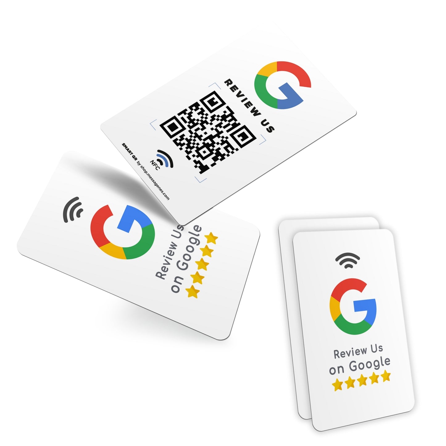 Tarjeta para conseguir reseñas en Google Maps con QR y NFC