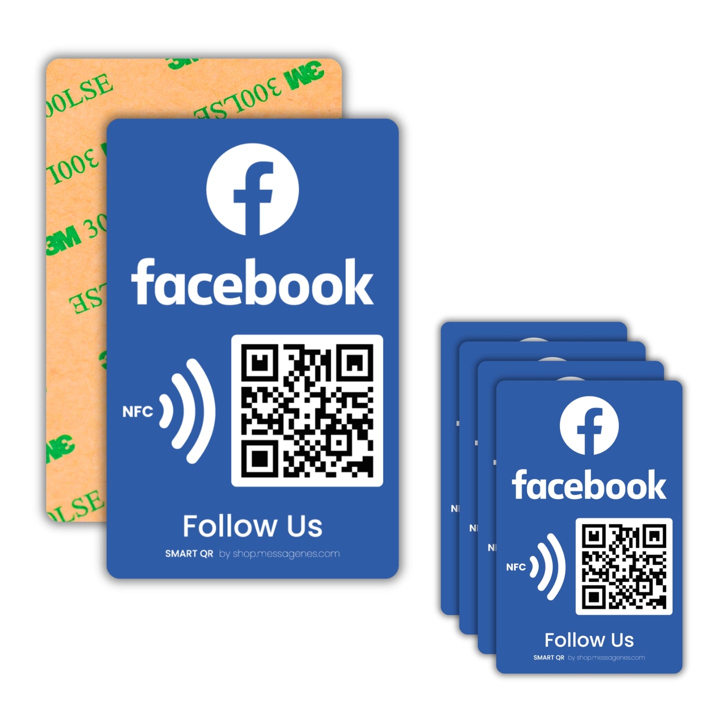 Pegatinas Facebook para Conseguir Likes y Seguidores con QR y NFC