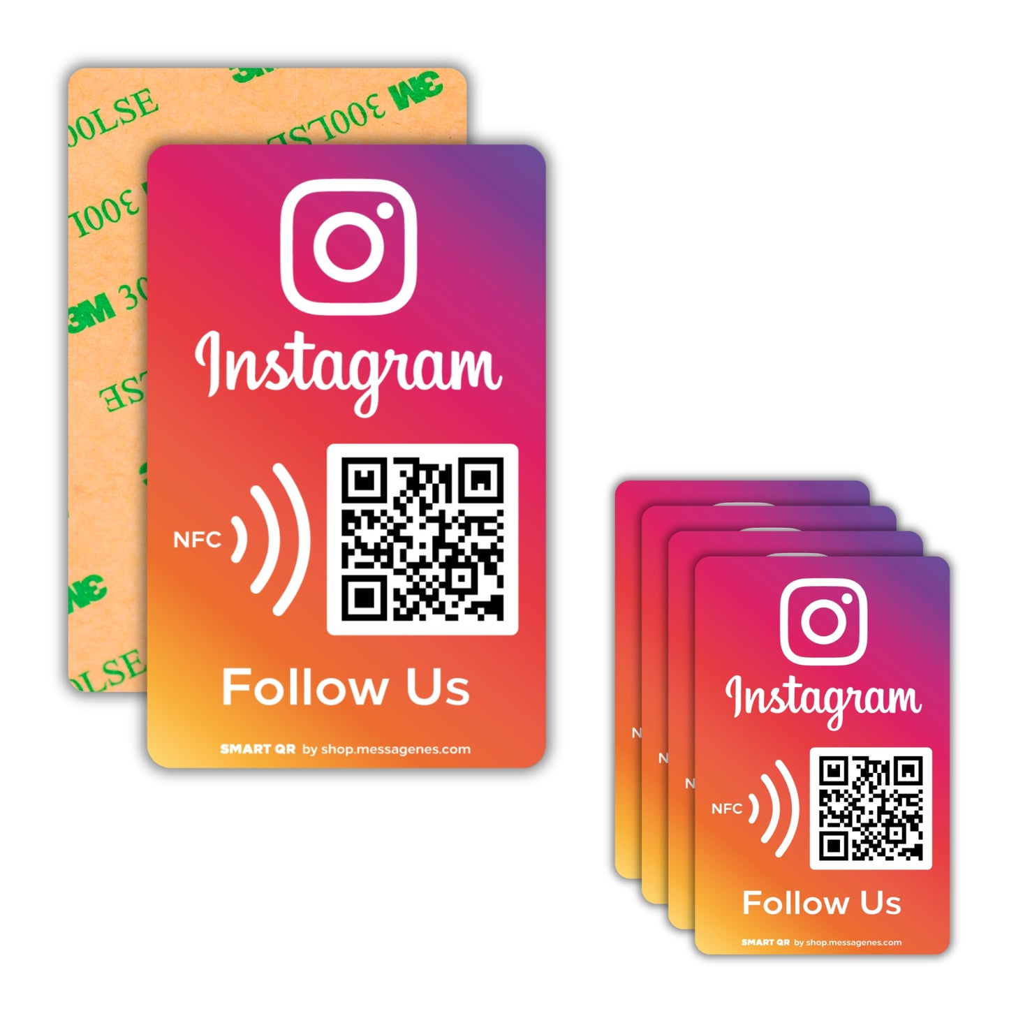 Pegatinas Instagram para Conseguir Seguidores y Likes con QR y NFC