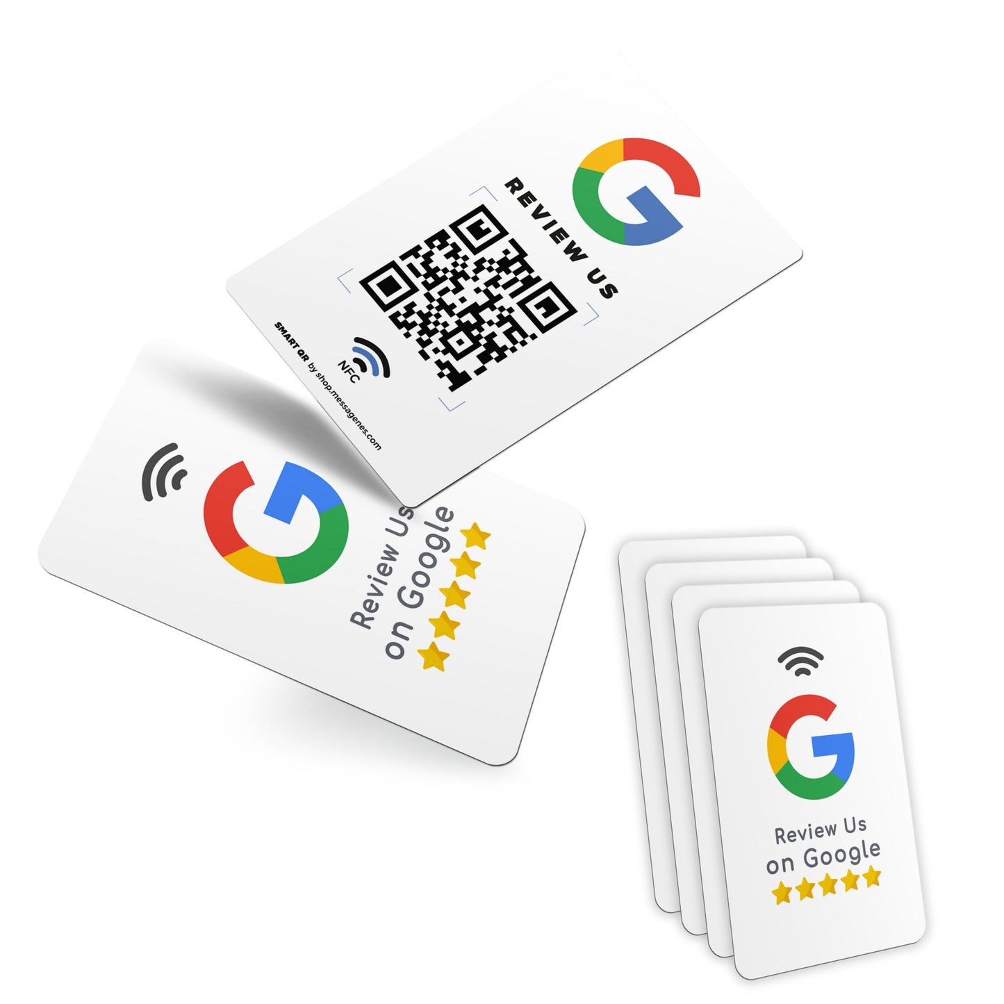 Tarjeta para conseguir reseñas en Google Maps con QR y NFC