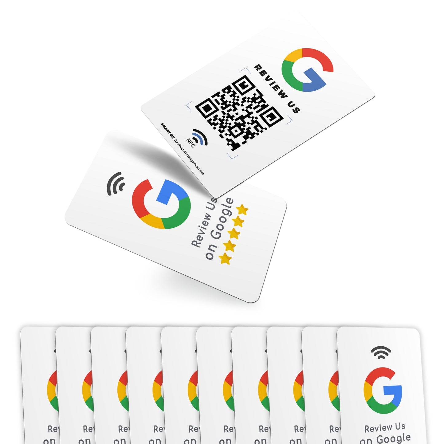 Tarjeta para conseguir reseñas en Google Maps con QR y NFC