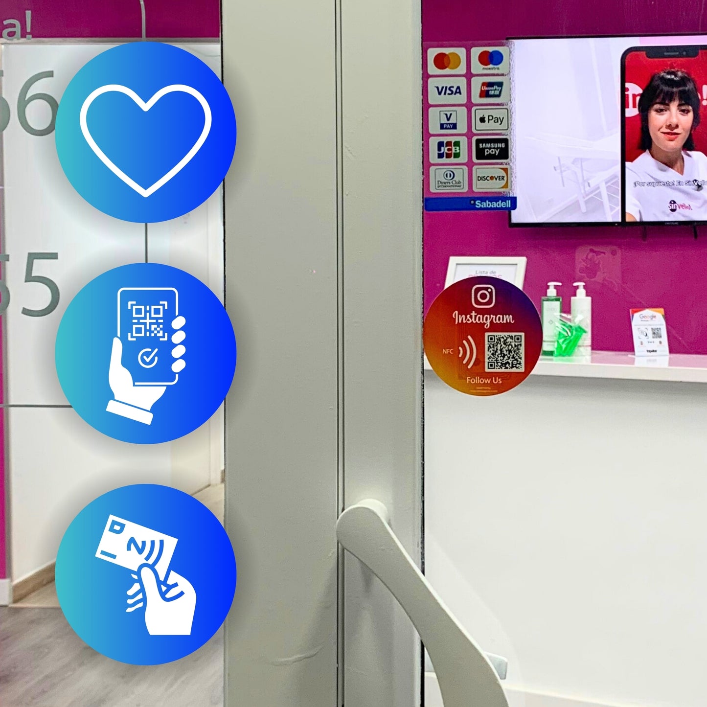 Pegatinas Instagram para Conseguir Seguidores y Likes con QR y NFC
