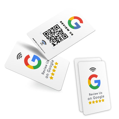 White Review Card for Google Business