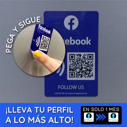 Pegatinas Facebook para Conseguir Likes y Seguidores con QR y NFC