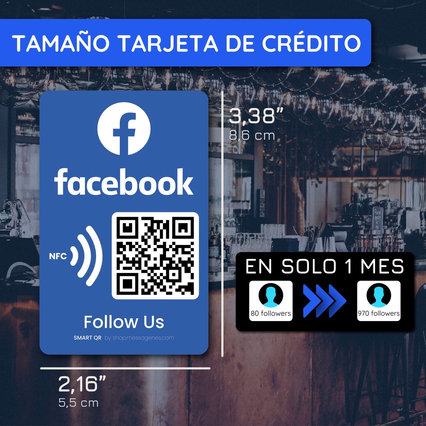 Pegatinas Facebook para Conseguir Likes y Seguidores con QR y NFC