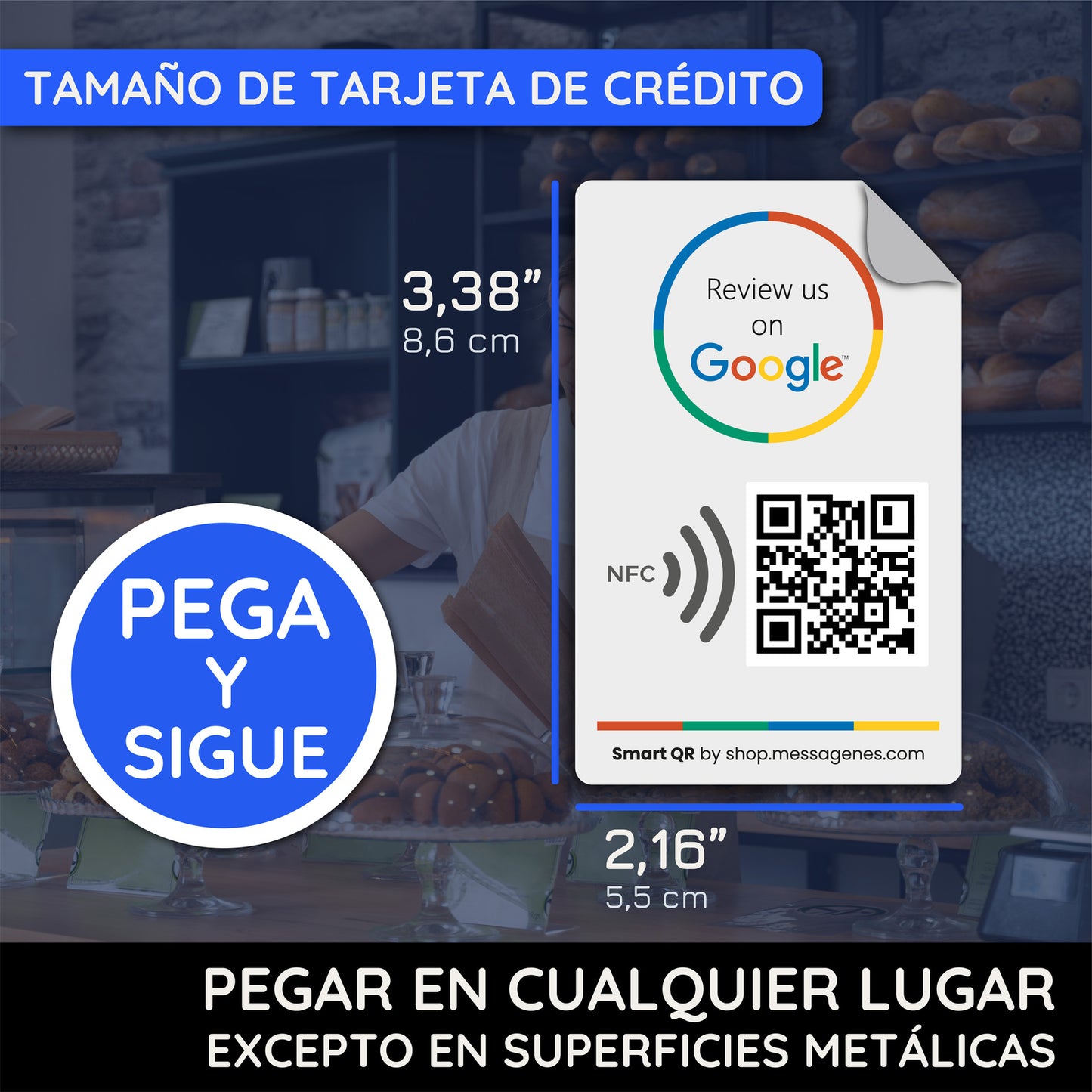 Pegatinas para Reseñas de Google Business