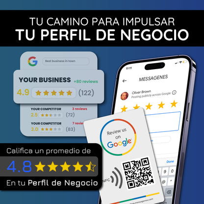 Pegatinas para Reseñas de Google Business