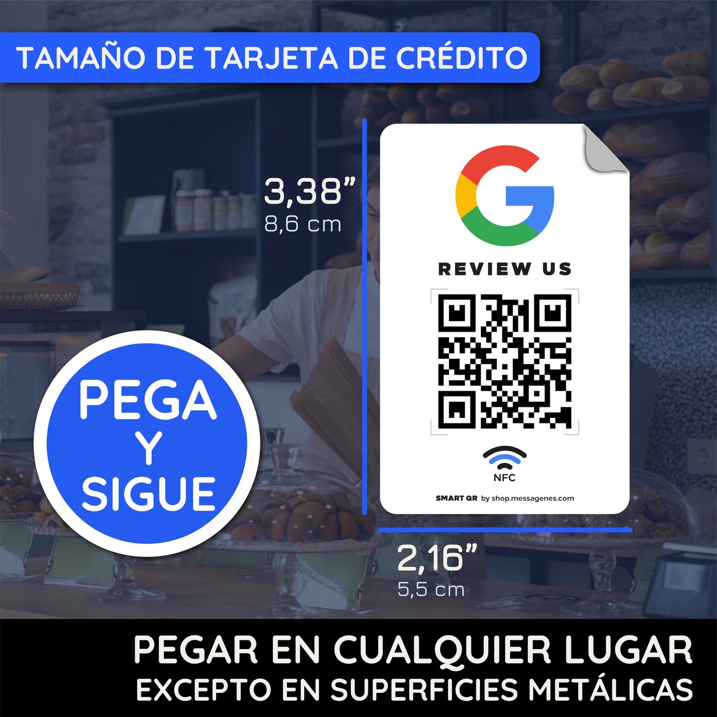 Pegatinas para Reseñas de Google Business