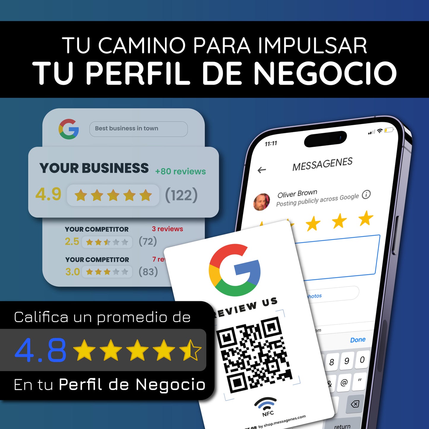 Pegatinas para Reseñas de Google Business