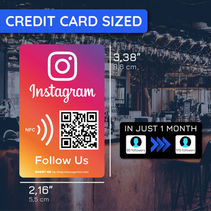 Pegatinas Instagram para Conseguir Seguidores y Likes con QR y NFC