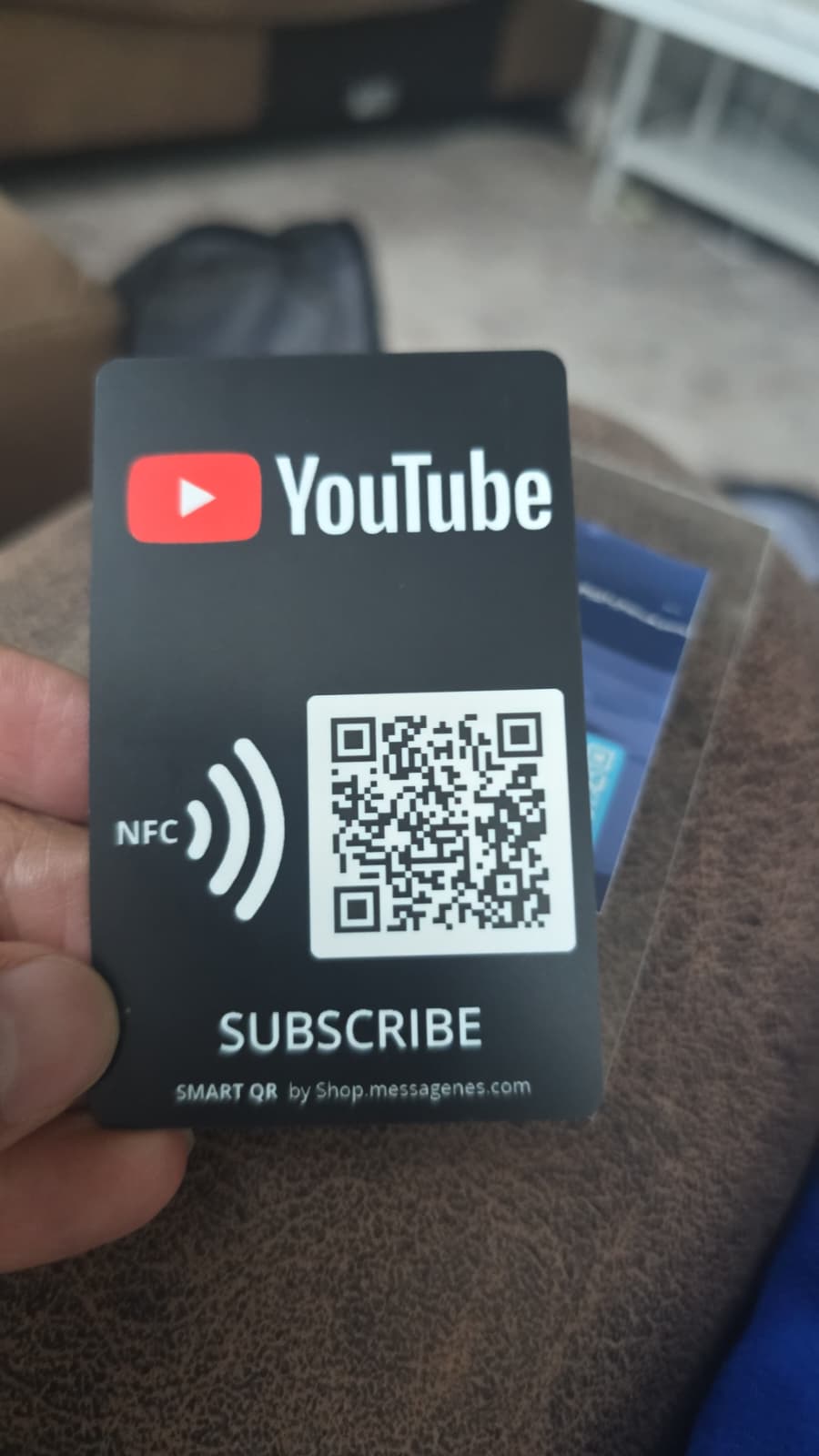 Tarjeta YouTube NFC para suscriptores